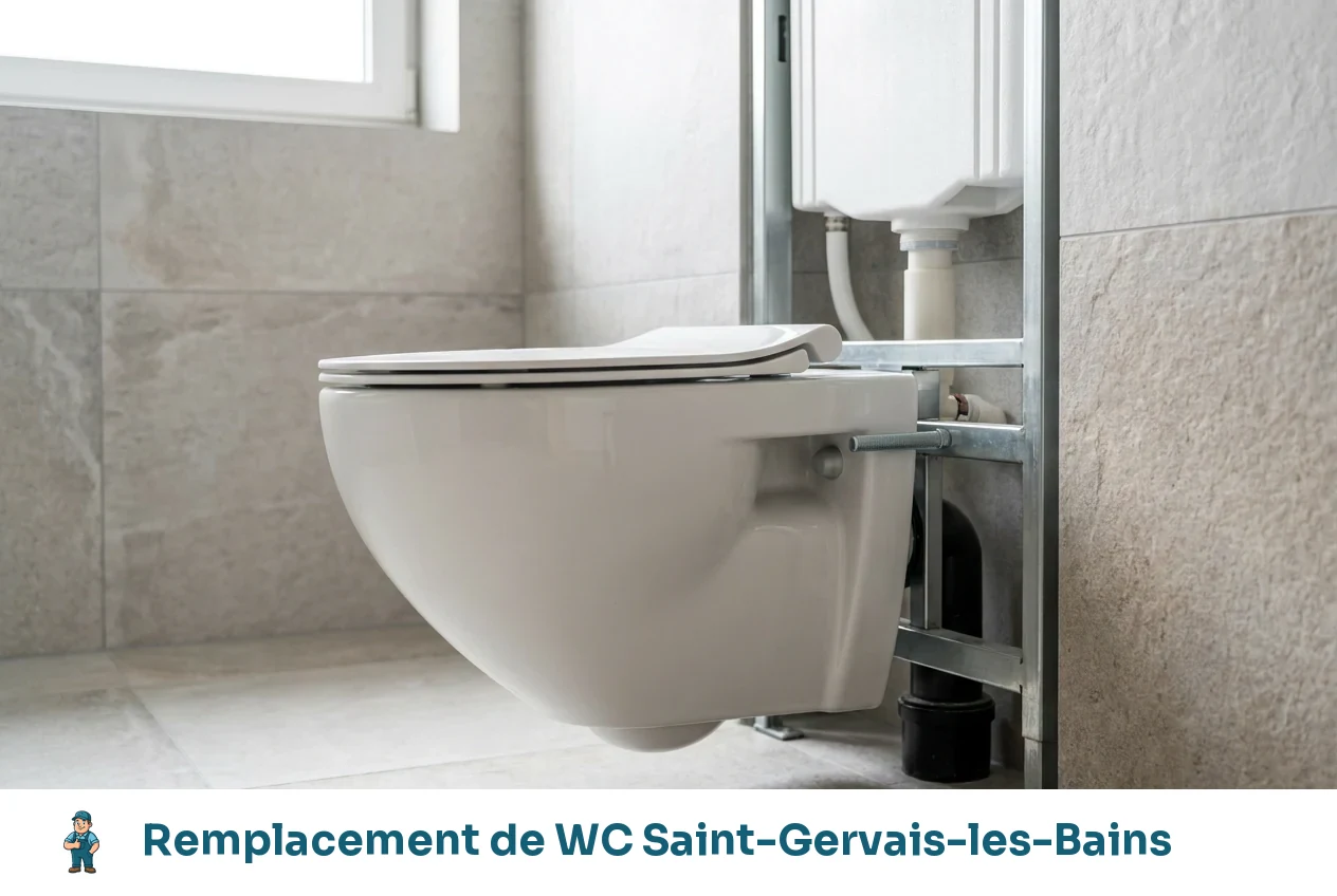Remplacement de WC à Saint-Gervais-les-Bains