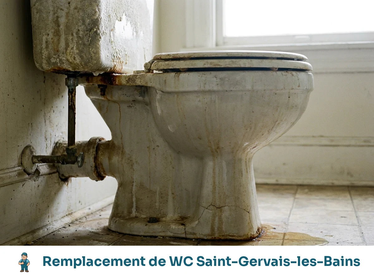 Remplacement de WC à Saint-Gervais-les-Bains