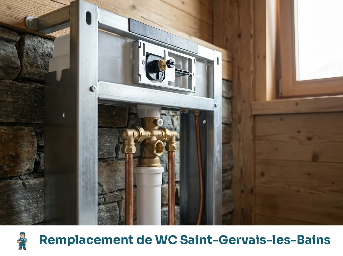 Remplacement de WC à Saint-Gervais-les-Bains